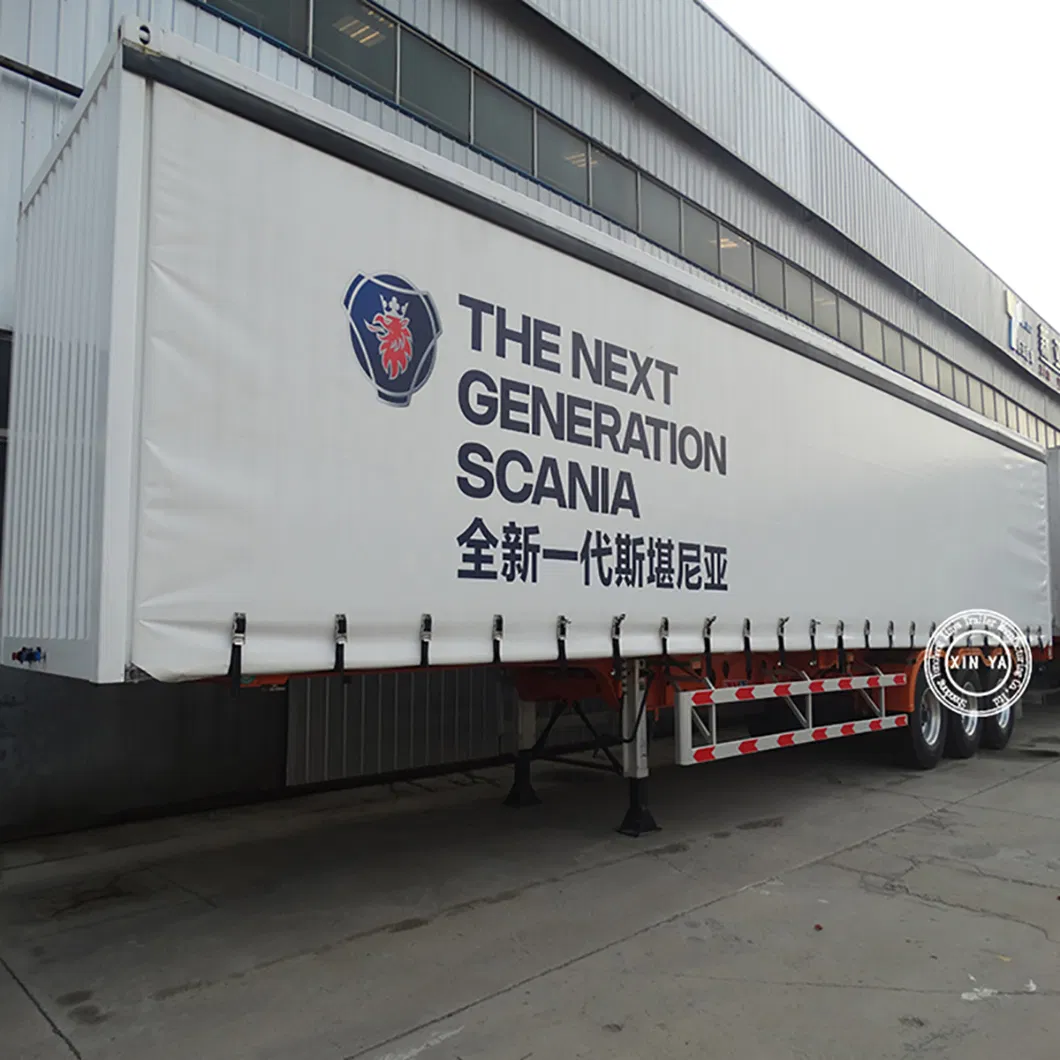 3 Axles Van Semi Trailer 45FT Cargo Box Semi Trailer for Bulk Material and Mine Cargos, Drop Side Semi Trailer