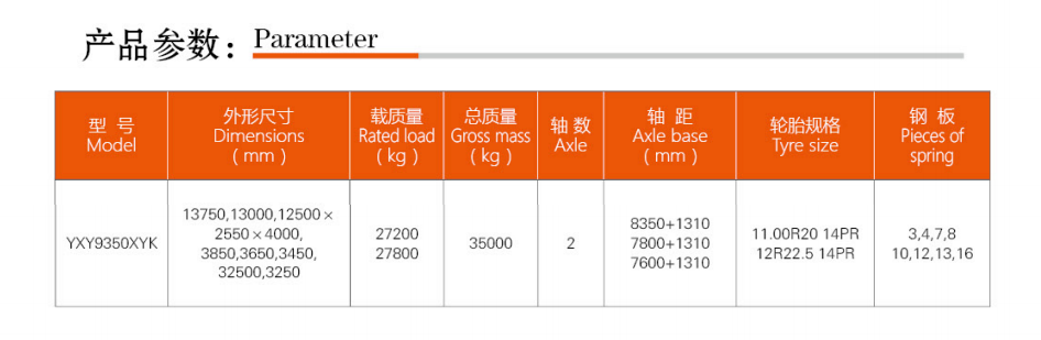 翼開啓廂式半挂車(chē)